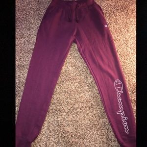 Champion wine colored sweats